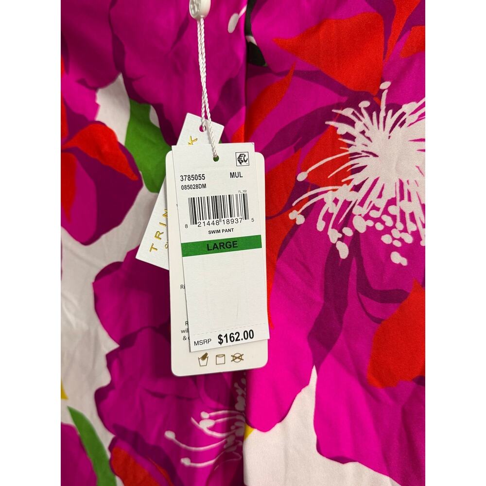 NWT! Trina Turk Floral Bloom Swim Coverup Pants - Size Medium (MSRP $162) - Picture 3 of 5